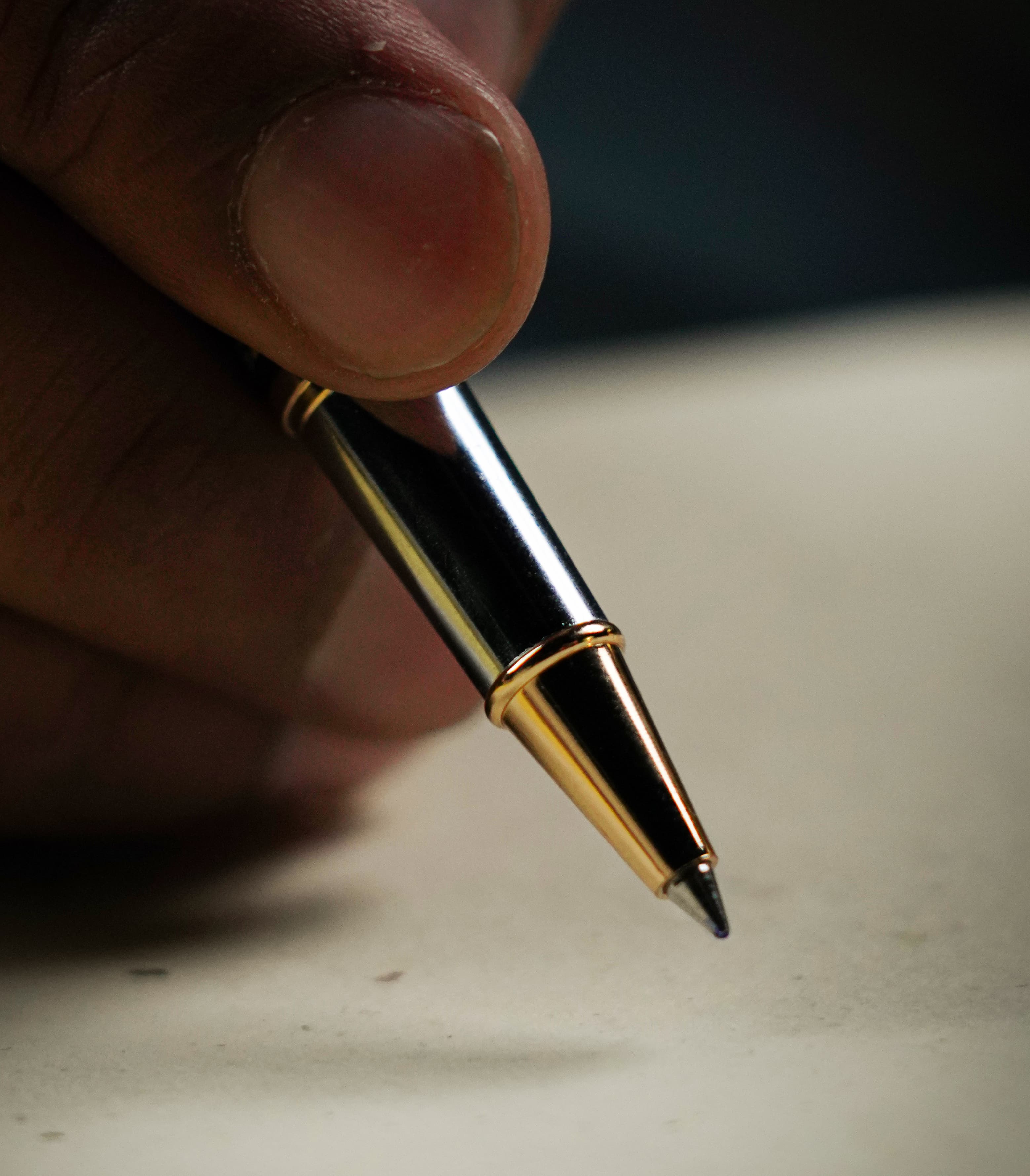Sleek Black and Silver Pen