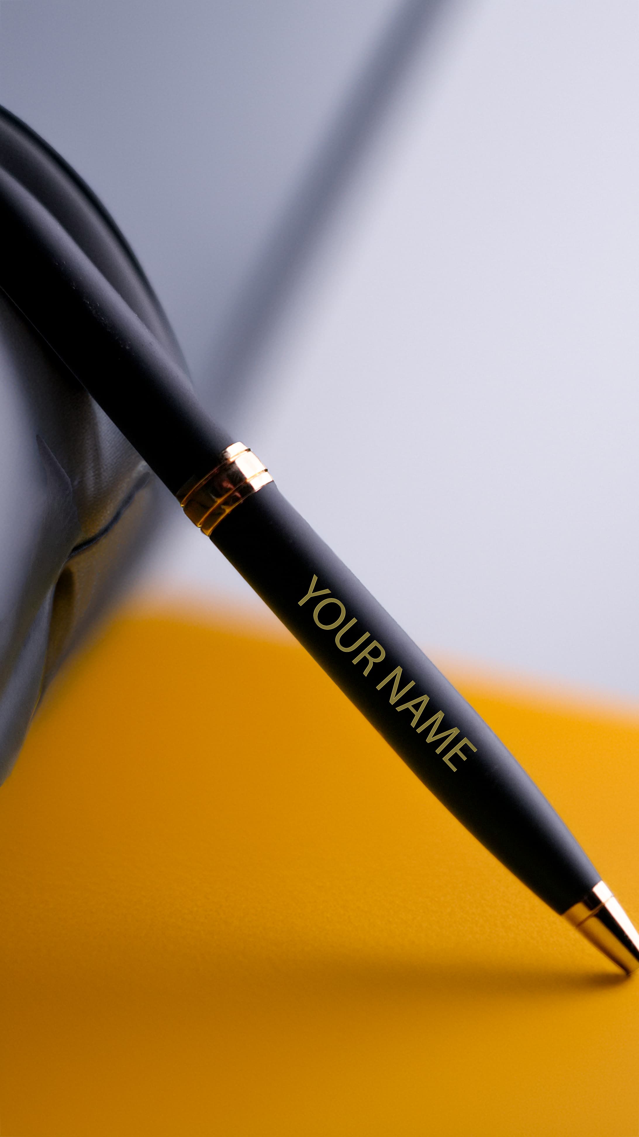 Sleek Mat Black Pen