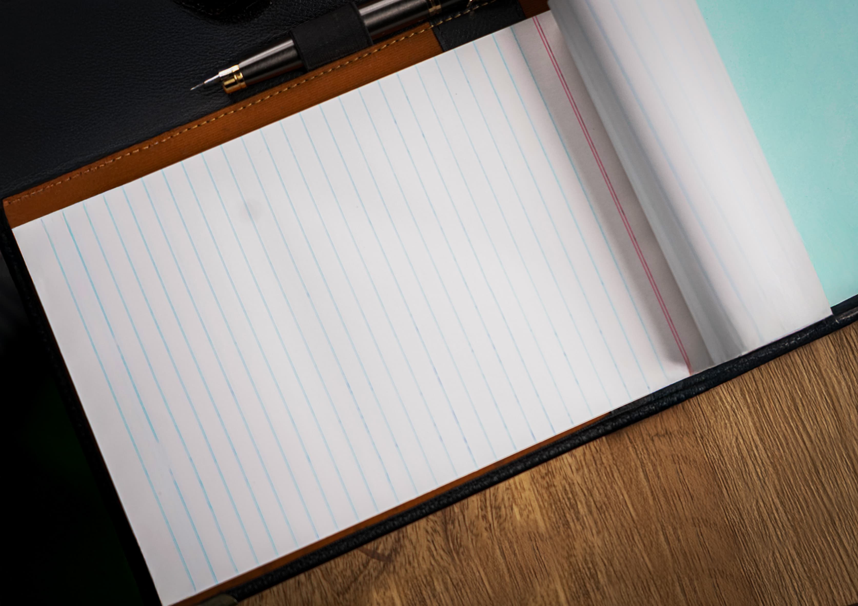 Classic Black Leather Diary